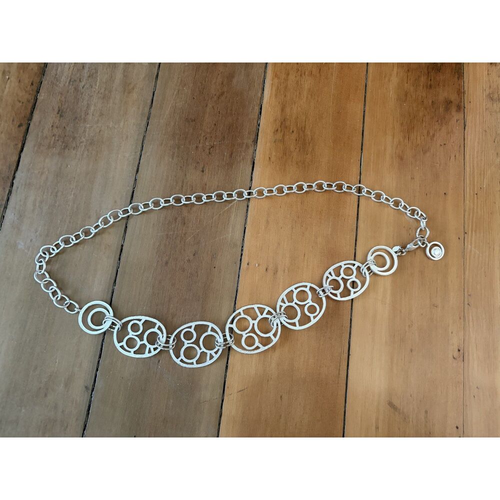 Vintage Retro Y2K Silver Rings Festival Going Out Body Belt